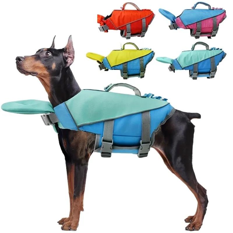 Dog Life Jacket Adjustable Dog Life Vest Reflective Dog Life Vest with Handle for Small To Large Breeds Swimming Boating Dog Life Jacket Adjustable Dog Life Vest Reflective Dog Life Vest with Handle for Small To Large Breeds Swimming Boating