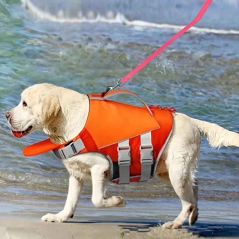 Dog Life Jacket Adjustable Dog Life Vest Reflective Dog Life Vest with Handle for Small To Large Breeds Swimming Boating Dog Life Jacket Adjustable Dog Life Vest Reflective Dog Life Vest with Handle for Small To Large Breeds Swimming Boating