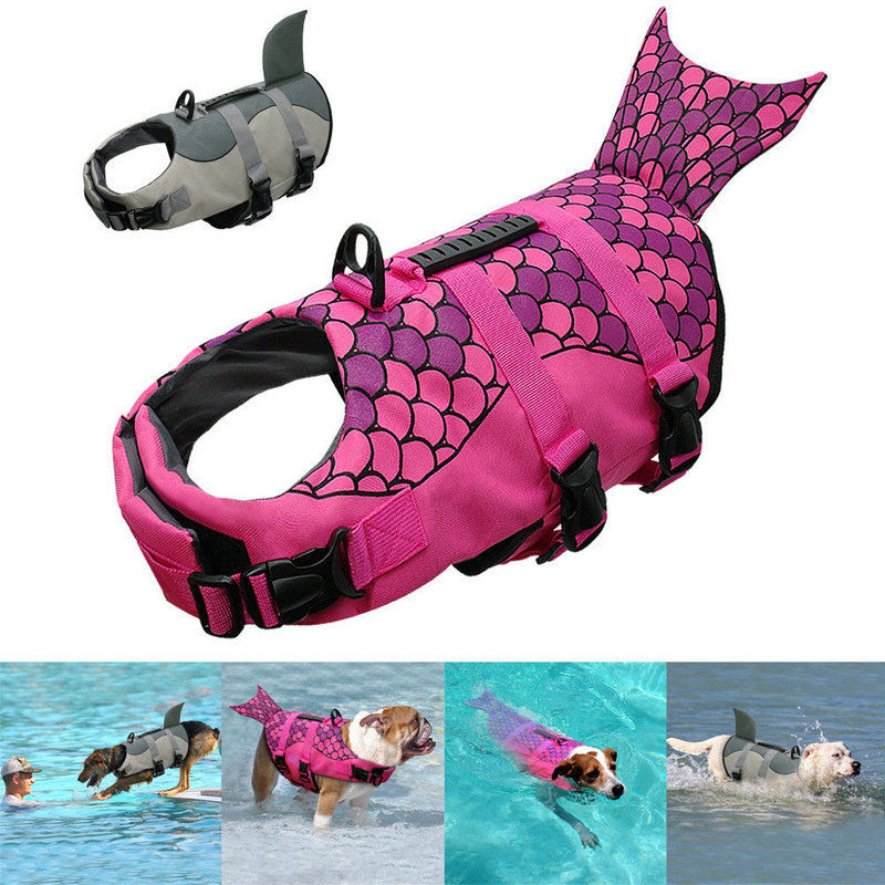Dog Life Vest Shark/Mermaid Design Dog Life Vest Shark/Mermaid Design