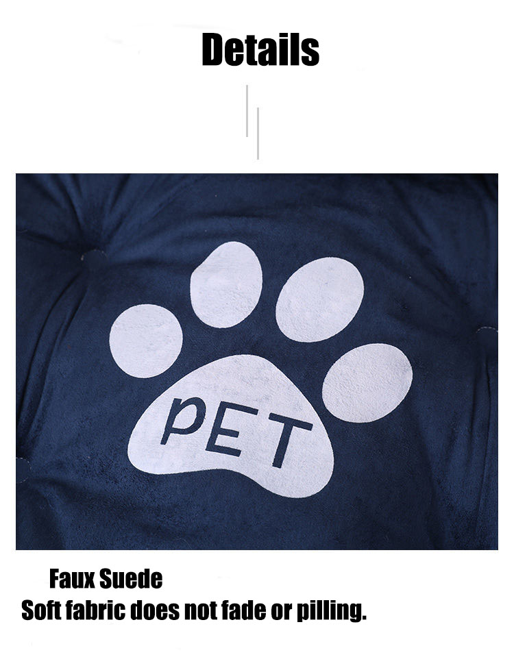 Dog Lounger Cushion Bed with Pillow Dog Lounger Cushion Bed with Pillow