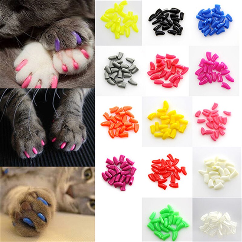 Dog Nail Caps 20PCS Soft Rubber Covers Dog Nail Caps 20PCS Soft Rubber Covers