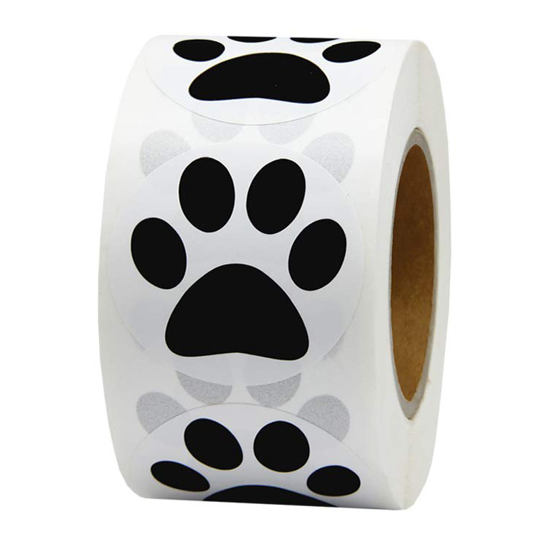 Dog Paw Print Stickers (500 pcs) Dog Paw Print Stickers (500 pcs)