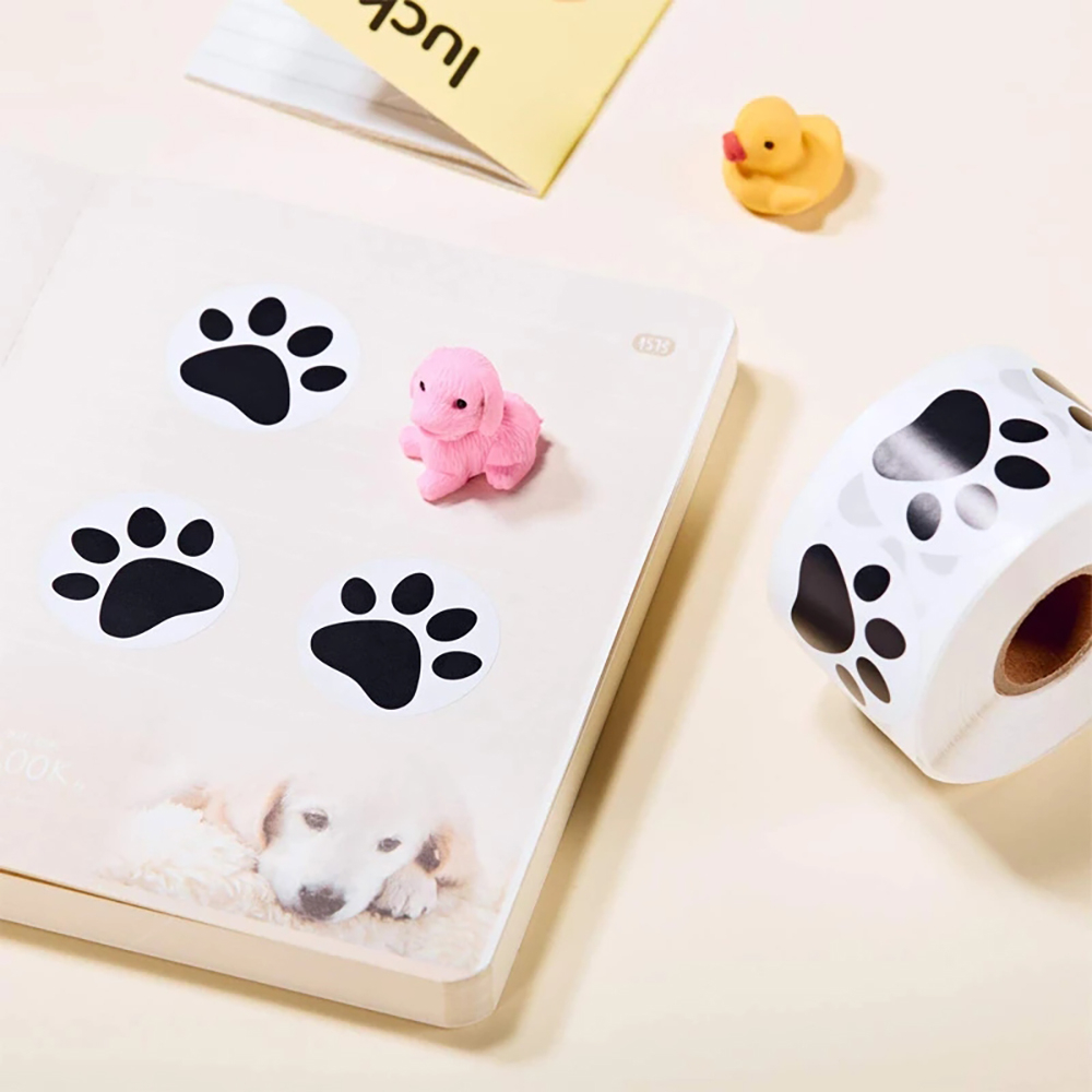 Dog Paw Print Stickers (500 pcs) Dog Paw Print Stickers (500 pcs)