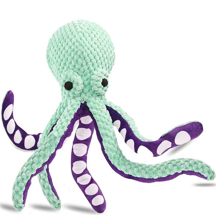 Dog pet plush octopus toy interactive sound anti-demolition home large and small dog boredom companion toy Dog pet plush octopus toy interactive sound anti-demolition home large and small dog boredom companion toy