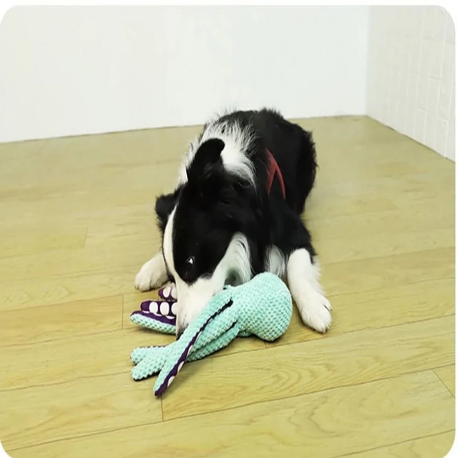 Dog pet plush octopus toy interactive sound anti-demolition home large and small dog boredom companion toy Dog pet plush octopus toy interactive sound anti-demolition home large and small dog boredom companion toy