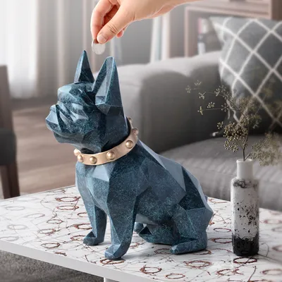 Dog Piggy Bank Coin Storage Figurine Dog Piggy Bank Coin Storage Figurine