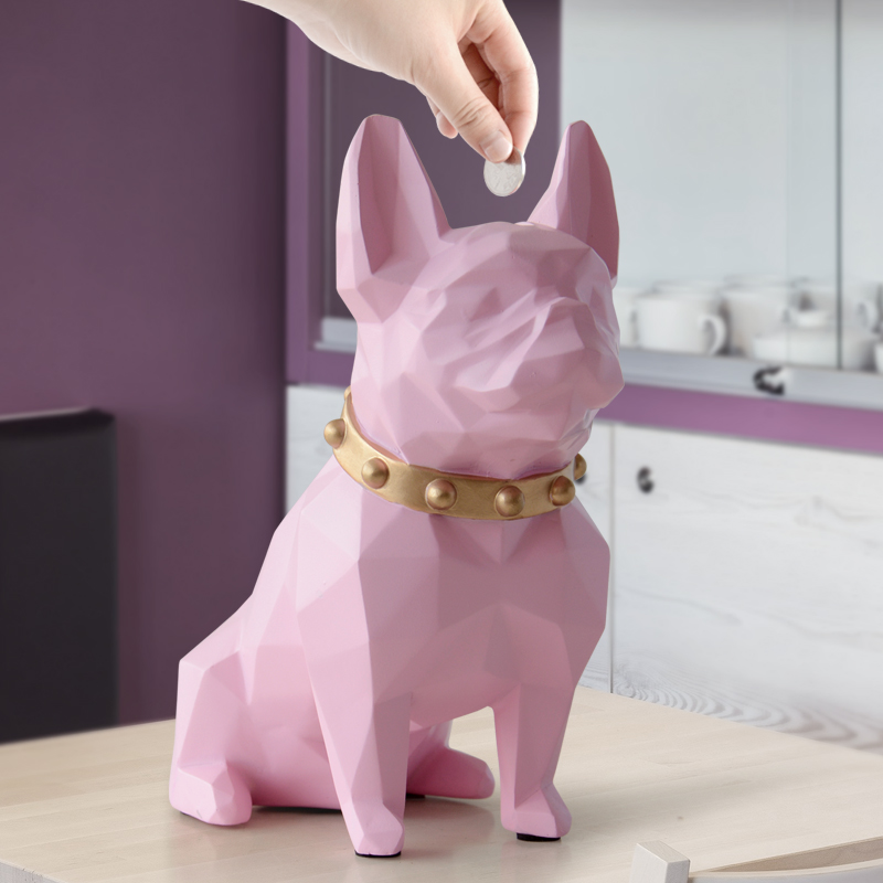 Dog Piggy Bank Coin Storage Figurine Dog Piggy Bank Coin Storage Figurine