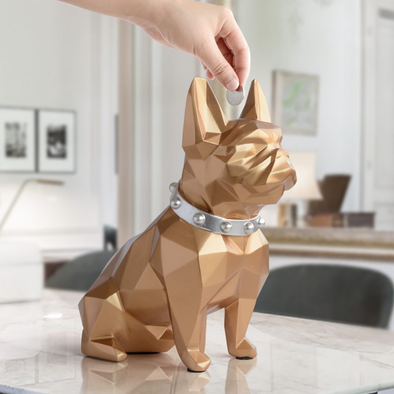 Dog Piggy Bank Coin Storage Figurine Dog Piggy Bank Coin Storage Figurine