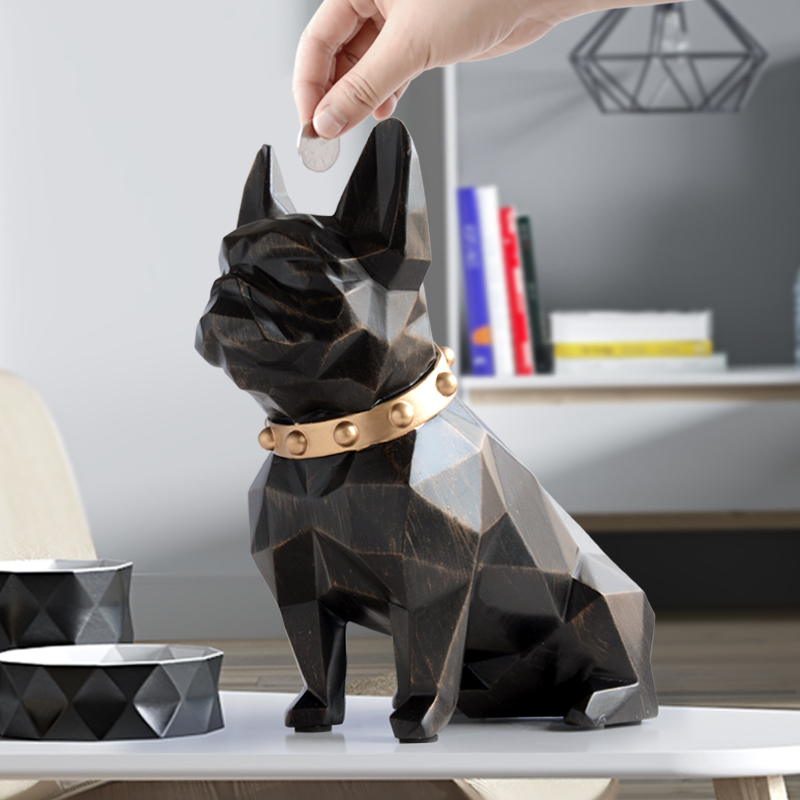 Dog Piggy Bank Coin Storage Figurine Dog Piggy Bank Coin Storage Figurine