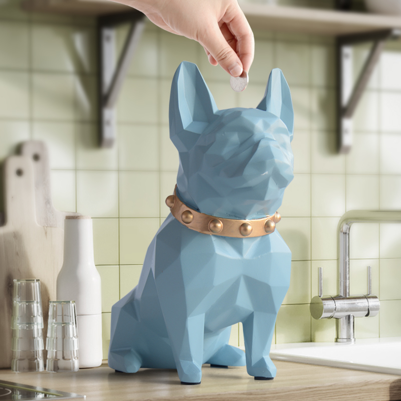 Dog Piggy Bank Coin Storage Figurine Dog Piggy Bank Coin Storage Figurine