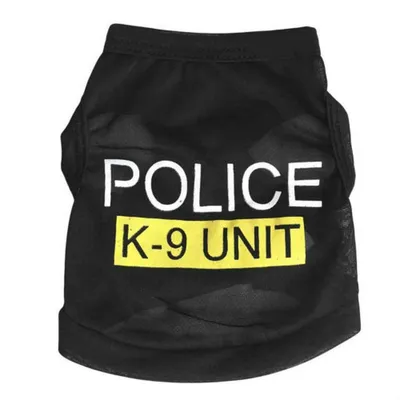 Dog Police Costume Cute Pet Vest