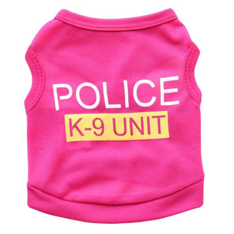 Dog Police Costume Cute Pet Vest