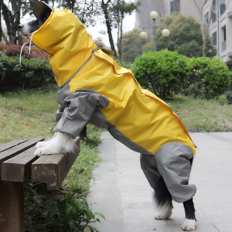 Dog Raincoat with Hood Pet Rain Jacket Dog Raincoat with Hood Pet Rain Jacket