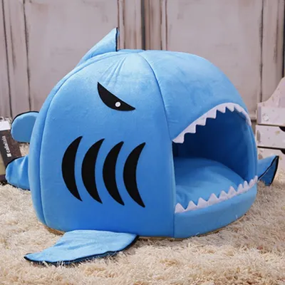 Dog Shark Bed Pet Sleeping Cave Dog Shark Bed Pet Sleeping Cave