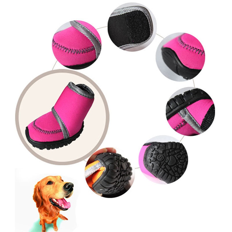 Dog Shoes For Winter Footwear (4pcs)