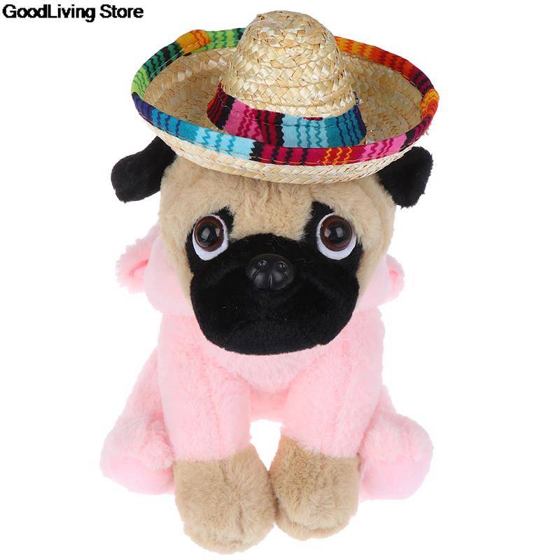Dog Sombrero Pet Straw Woven Hat