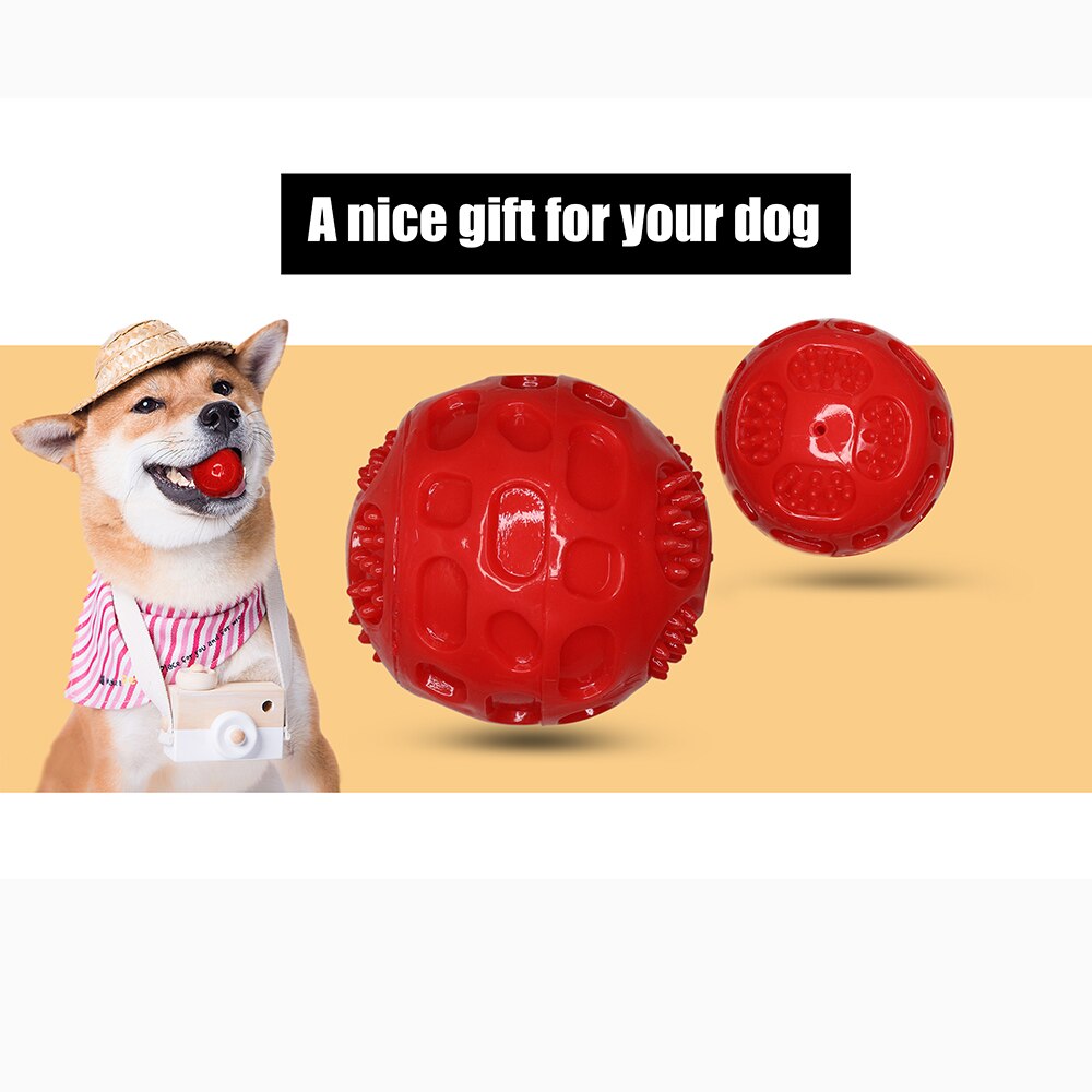 Dog Squeaky Ball Pet Tooth Cleaning Ball Dog Squeaky Ball Pet Tooth Cleaning Ball