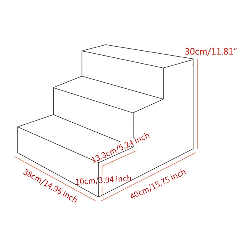 Dog Stairs 3 Steps Ladder