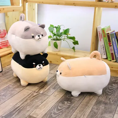 Dog Stuffed Animals Corgi Pillow