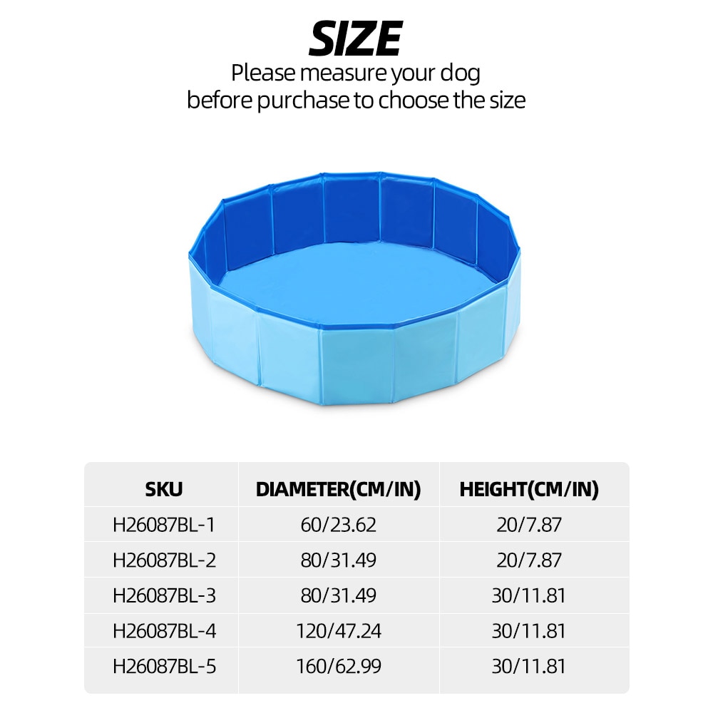 Dog Swimming Pool Foldable Bathtub
