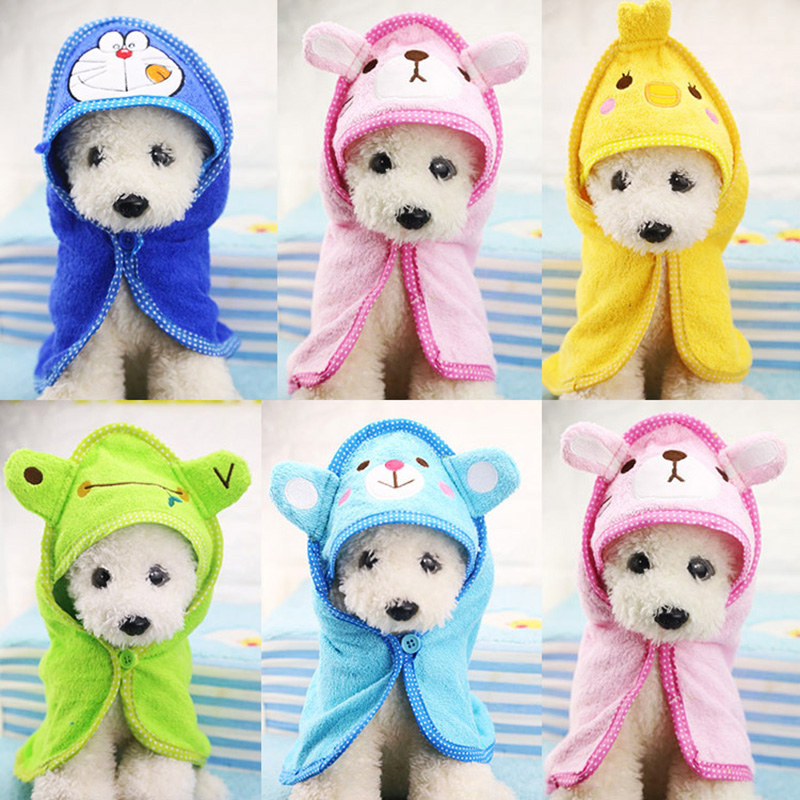 Dog Towel Hood Cute Cartoon
