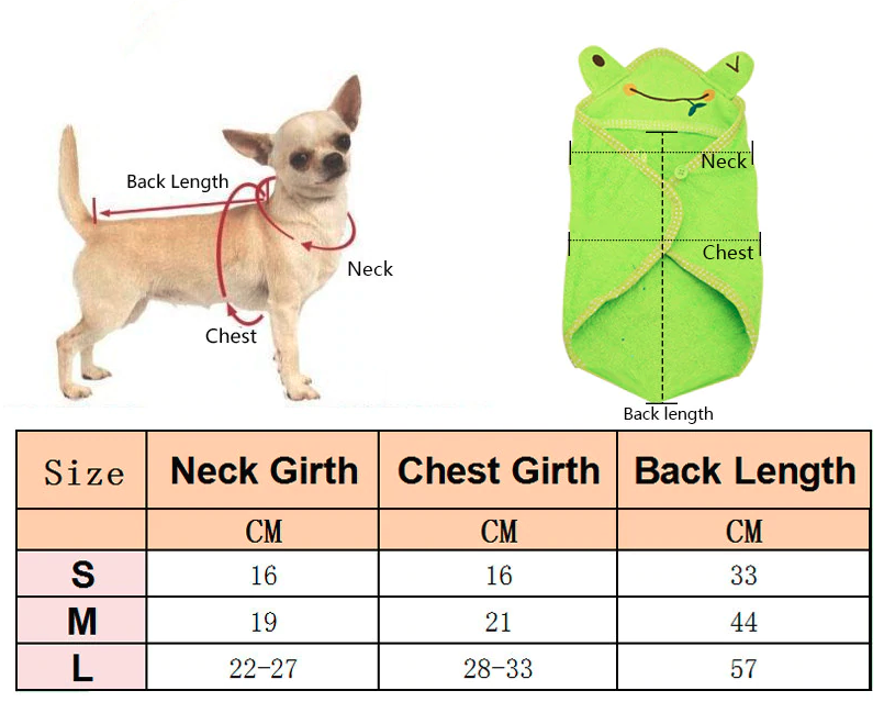 Dog Towel Hood Cute Cartoon