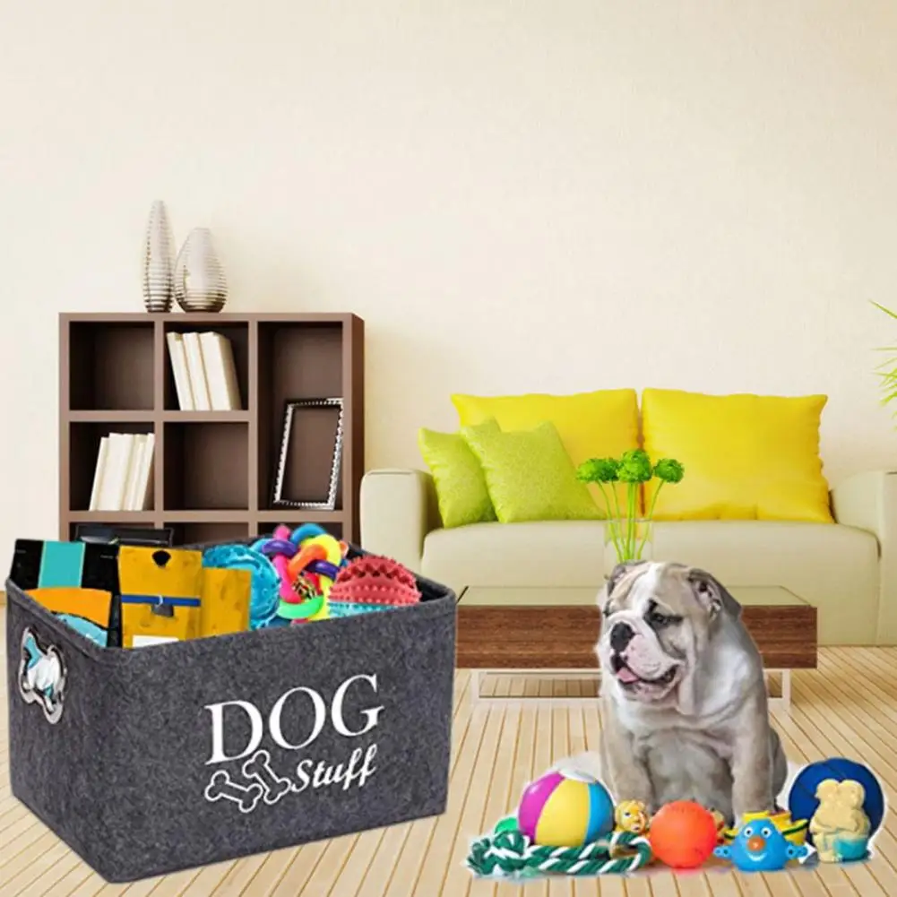 Dog Toys Storage Bin with Handles