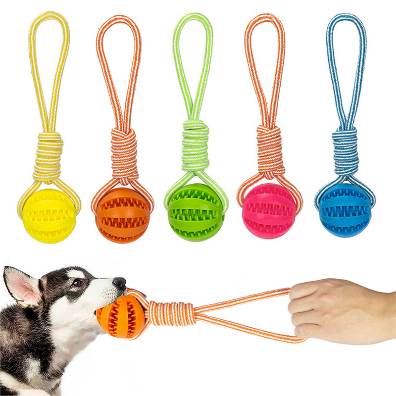 Dog Toys Treat Balls Interactive Hemp Rope Rubber Leaking Balls for Small Dogs Chewing Bite Resistant Toys Pet Tooth Dog Toys Treat Balls Interactive Hemp Rope Rubber Leaking Balls for Small Dogs Chewing Bite Resistant Toys Pet Tooth