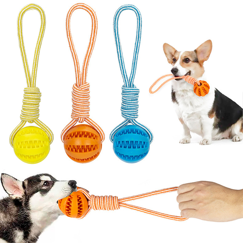 Dog Toys Treat Balls Interactive Hemp Rope Rubber Leaking Balls for Small Dogs Chewing Bite Resistant Toys Pet Tooth Dog Toys Treat Balls Interactive Hemp Rope Rubber Leaking Balls for Small Dogs Chewing Bite Resistant Toys Pet Tooth
