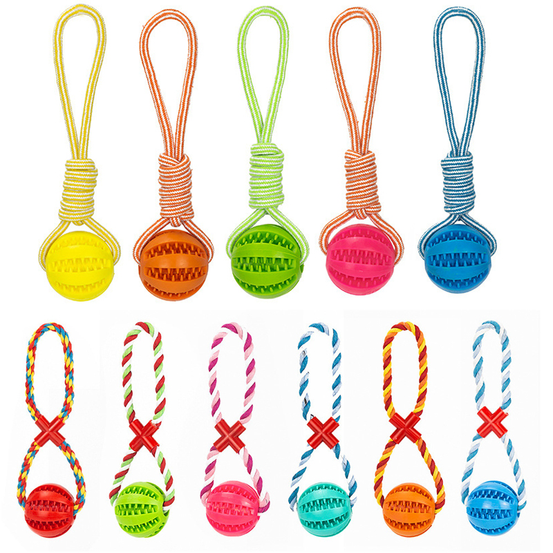 Dog Toys Treat Balls Interactive Hemp Rope Rubber Leaking Balls for Small Dogs Chewing Bite Resistant Toys Pet Tooth Dog Toys Treat Balls Interactive Hemp Rope Rubber Leaking Balls for Small Dogs Chewing Bite Resistant Toys Pet Tooth