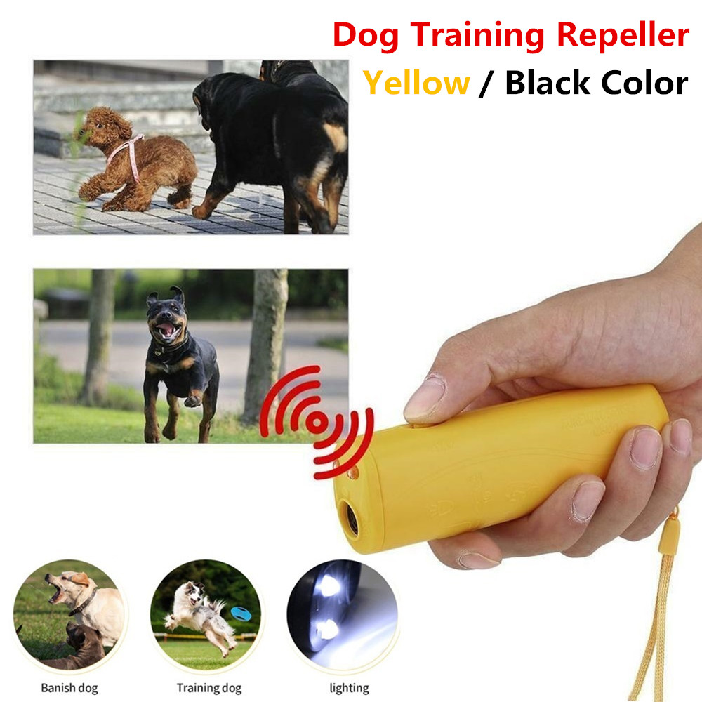 Dog Ultrasonic Anti Barking Device 3 in 1 Dog Training Anti-barking Device with Flash Light Outdoor Pets Dogs Repellent Dog Ultrasonic Anti Barking Device 3 in 1 Dog Training Anti-barking Device with Flash Light Outdoor Pets Dogs Repellent
