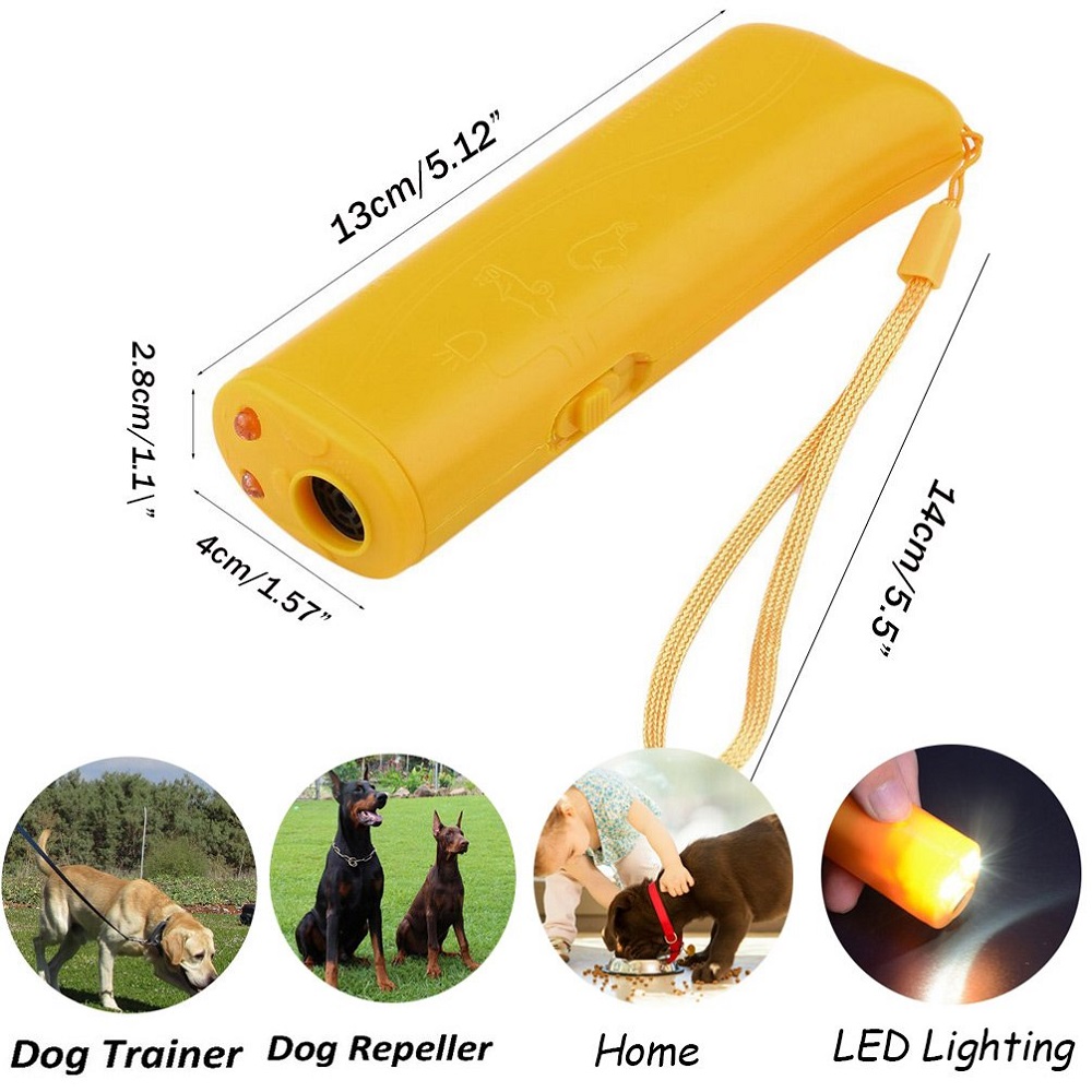 Dog Ultrasonic Anti Barking Device 3 in 1 Dog Training Anti-barking Device with Flash Light Outdoor Pets Dogs Repellent Dog Ultrasonic Anti Barking Device 3 in 1 Dog Training Anti-barking Device with Flash Light Outdoor Pets Dogs Repellent