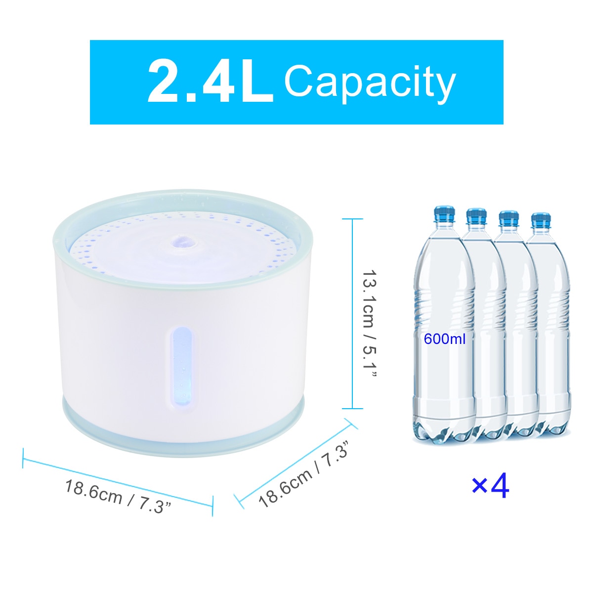 Dog Water Fountain Bowl For Pets Dog Water Fountain Bowl For Pets