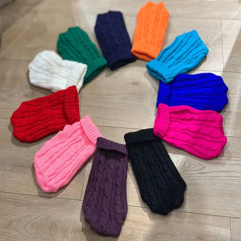 Dog Winter Clothes Knitted Pet Clothes For Small Medium Dogs Chihuahua Puppy Pet Sweater Yorkshire Pure Dog Sweater Dog Winter Clothes Knitted Pet Clothes For Small Medium Dogs Chihuahua Puppy Pet Sweater Yorkshire Pure Dog Sweater