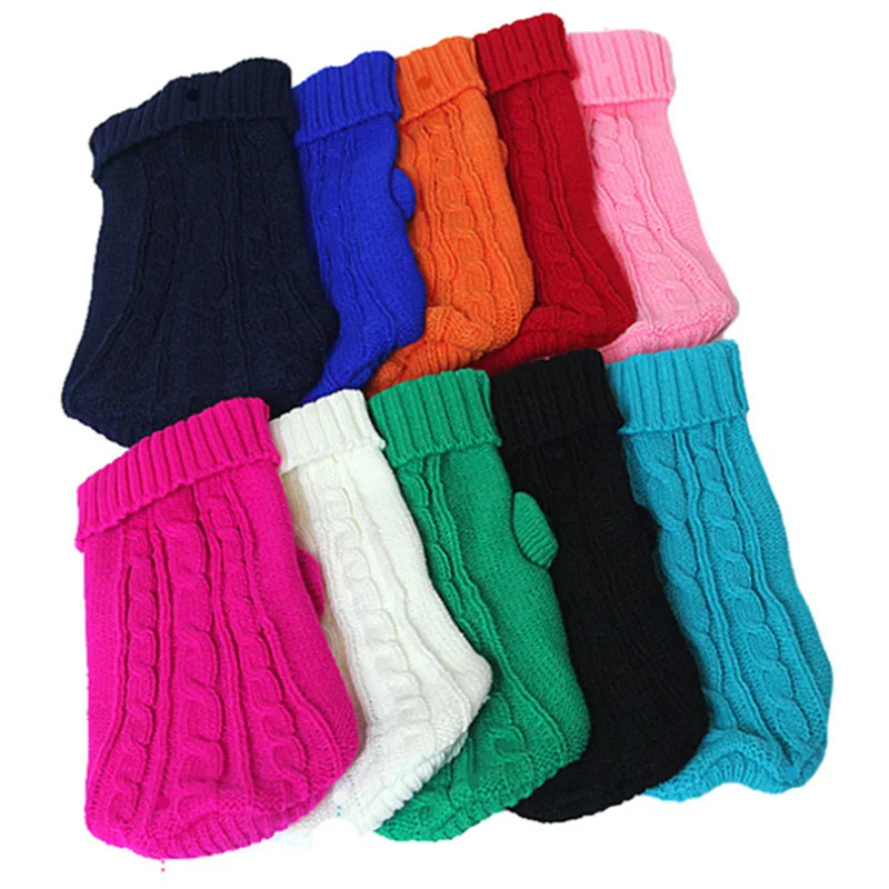 Dog Winter Clothes Knitted Pet Clothes For Small Medium Dogs Chihuahua Puppy Pet Sweater Yorkshire Pure Dog Sweater Dog Winter Clothes Knitted Pet Clothes For Small Medium Dogs Chihuahua Puppy Pet Sweater Yorkshire Pure Dog Sweater