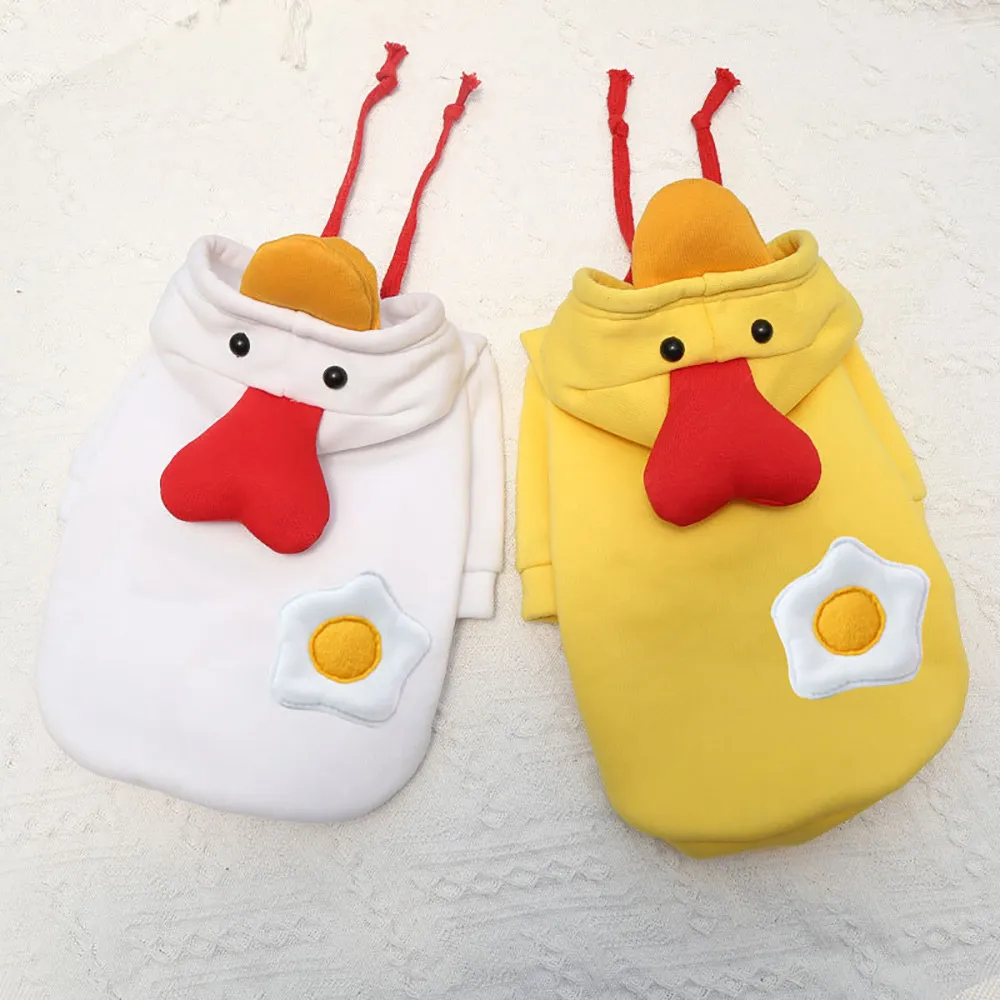 Dog Winter Warm Clothes Cute Plush Coat Hoodies Pet Costume Jacket For Puppy Cat French Bulldog Chihuahua Small Dog