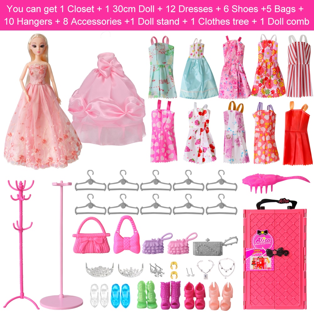 Doll Closet Clothes Accessories Set Doll Closet Clothes Accessories Set