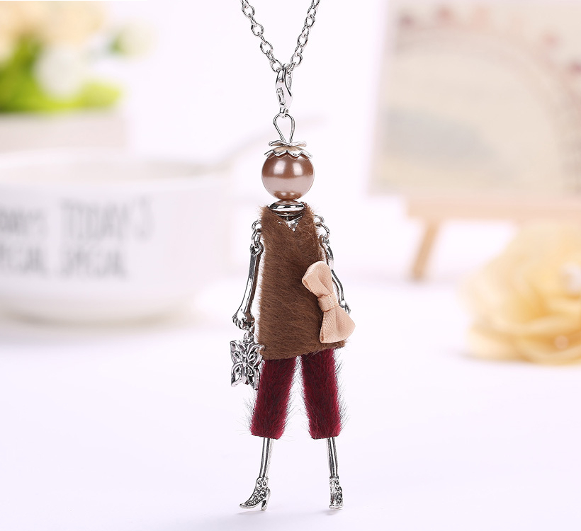 Doll Design Long Women Necklace Doll Design Long Women Necklace
