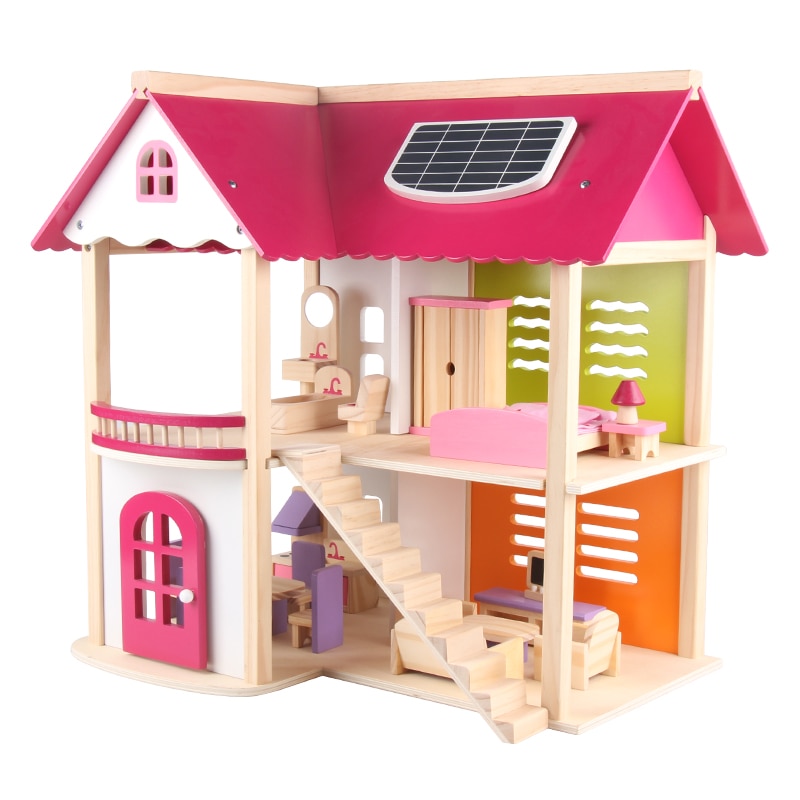 Doll House For Girls Wooden Villa Doll House For Girls Wooden Villa