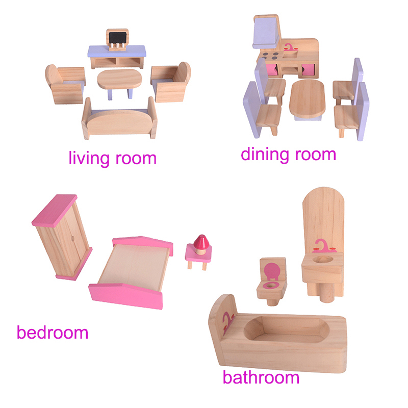 Doll House For Girls Wooden Villa Doll House For Girls Wooden Villa