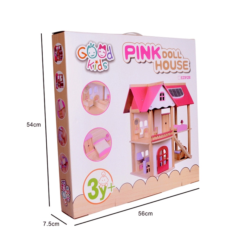 Doll House For Girls Wooden Villa Doll House For Girls Wooden Villa