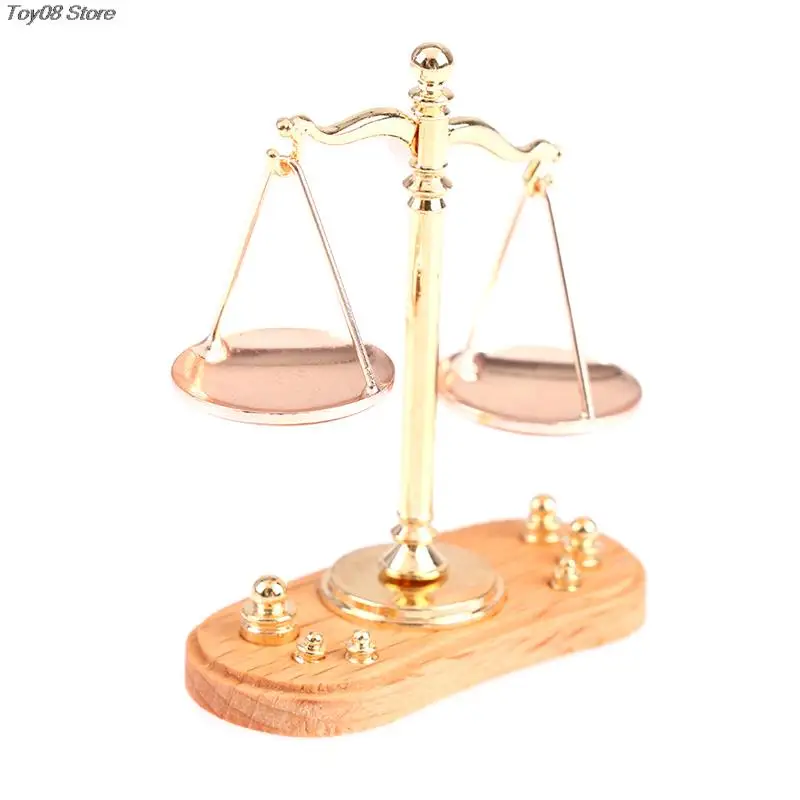 Dollhouse Miniature Accessories Mini Balance Scale Model Toys For Doll House Decoration
