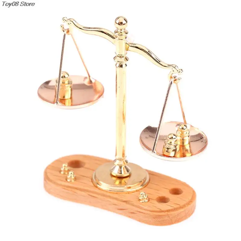 Dollhouse Miniature Accessories Mini Balance Scale Model Toys For Doll House Decoration
