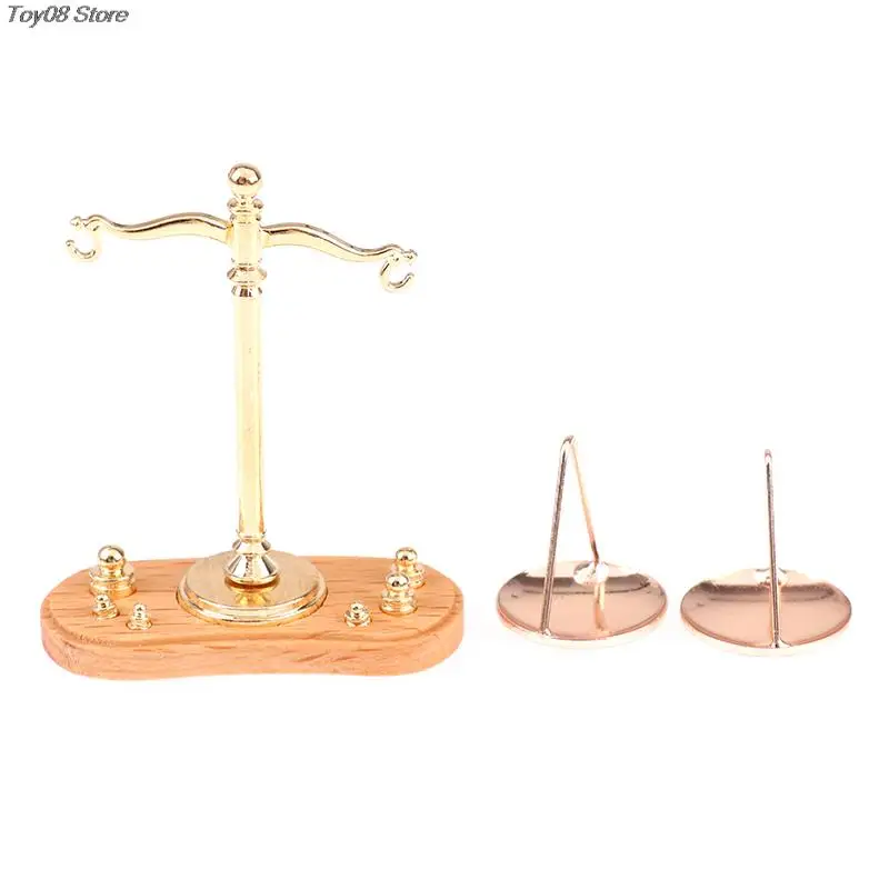 Dollhouse Miniature Accessories Mini Balance Scale Model Toys For Doll House Decoration