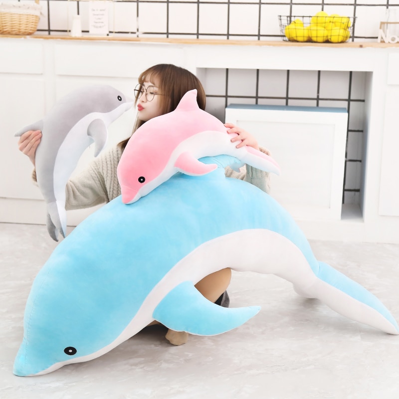 Dolphin Stuffed Animal Soft Pillow