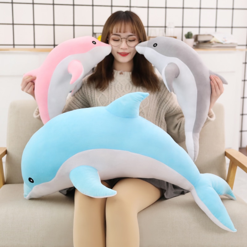Dolphin Stuffed Animal Soft Pillow