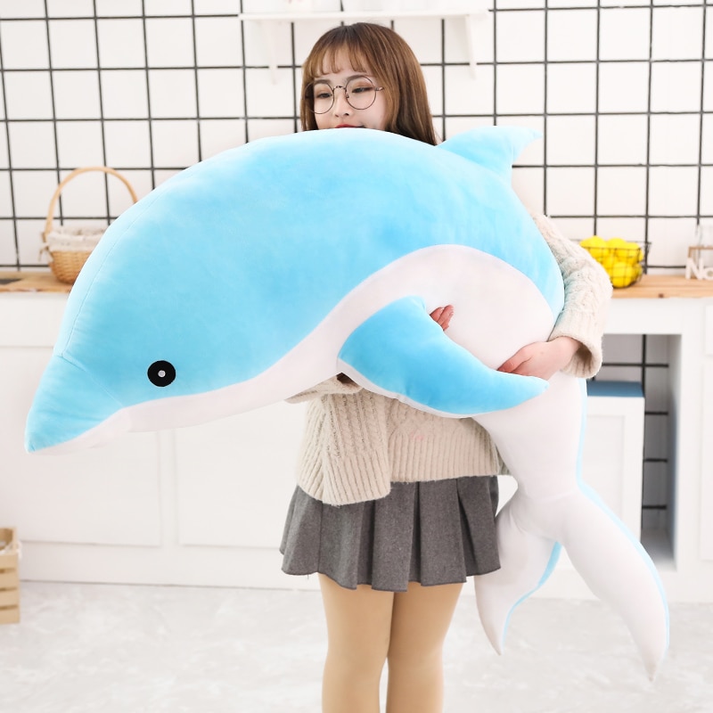 Dolphin Stuffed Animal Soft Pillow