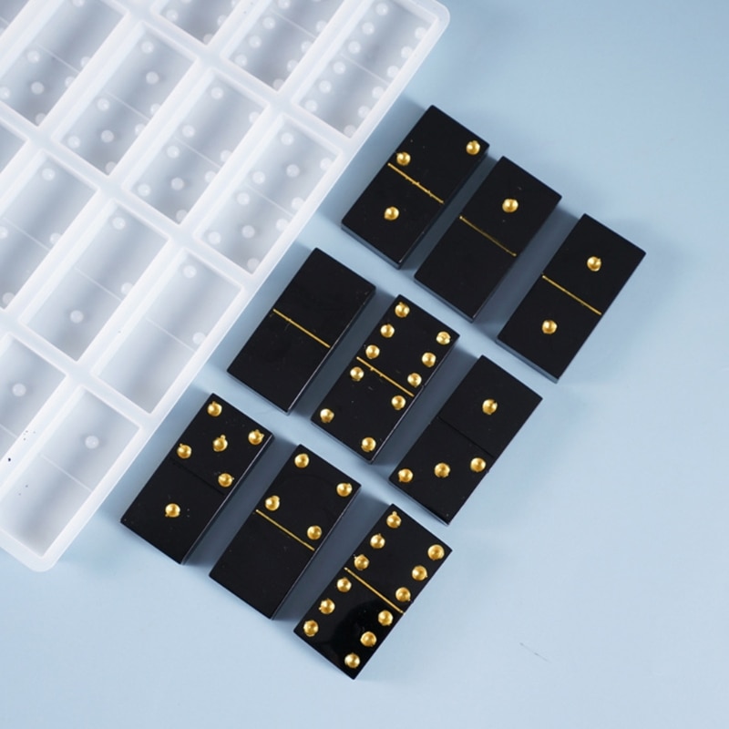 Domino Silicone Mold 28 Slot Mold Domino Silicone Mold 28 Slot Mold