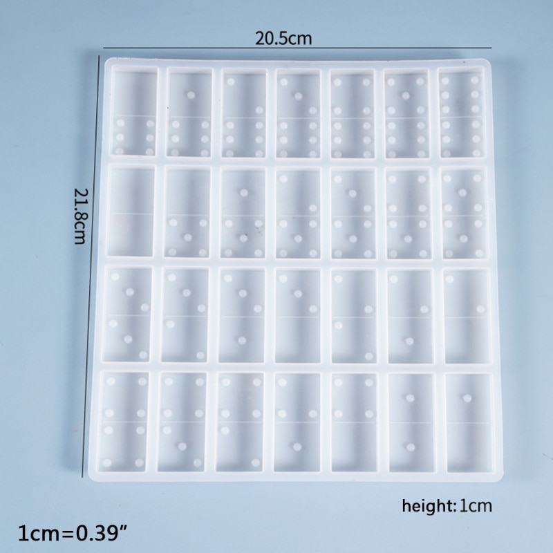 Domino Silicone Mold 28 Slot Mold Domino Silicone Mold 28 Slot Mold
