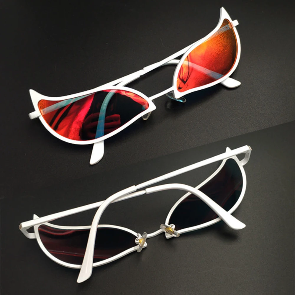 Donquixote PVC Sunglasses Doflamingo Cosplay Glasses Anime Cat Eye Sunglasses for Women Men Funny Christmas Gift Party